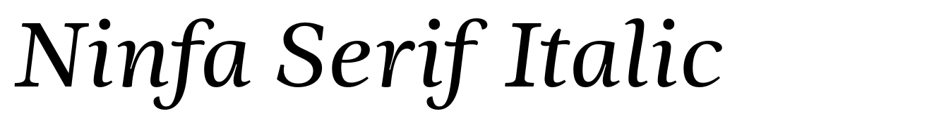 Ninfa Serif Italic